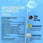 Magnesium Complex for Women & Men, Magnesium 12 in 1 Liquid Supplement, 2Oz