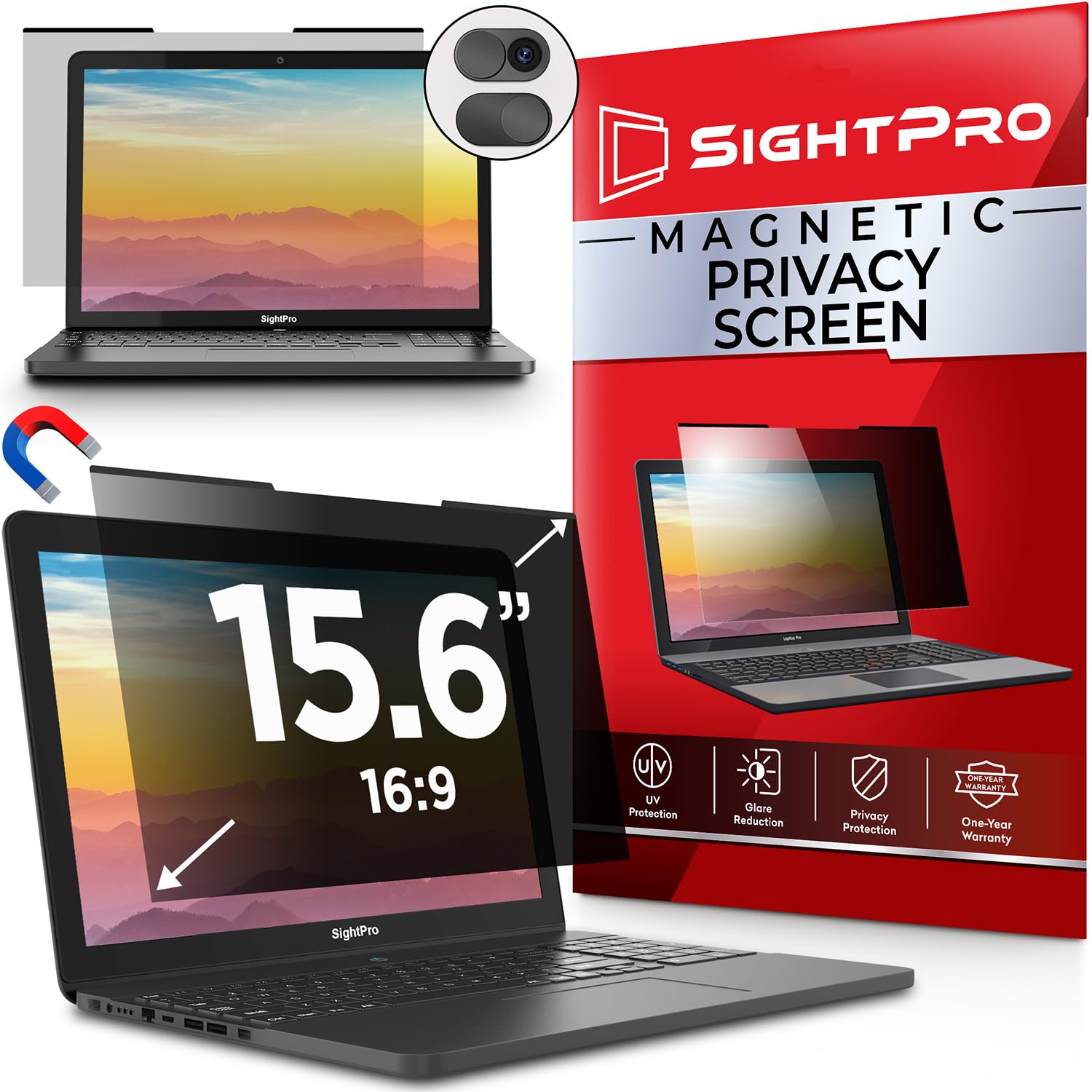 Buy now Magnetic Privacy Screen for MacBook Pro 16 Inch (2019, 2020) Removable Laptop Privacy Filter Shield and Protector Laptop 15.6 Inch 16:9 at indiglob india