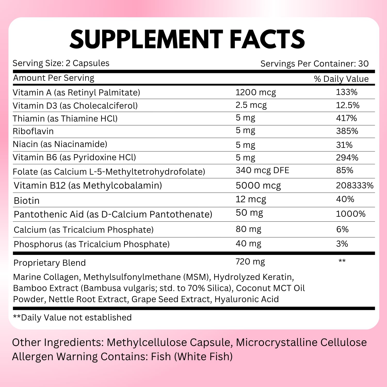 Vitamin B12 with Hyaluronic Acid and Collagen - 25000 mcg B12 Complex, 60Ct | Maximize Absorption & Energy - Folate, B1, B2, B3, B6, B7, B12 Vitamins 5000 mcg Methylcobalamin - Gluten Free