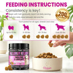 Dog Allergy Chews is Human Grade Itch Relief Multivitamin & Immune Yeast