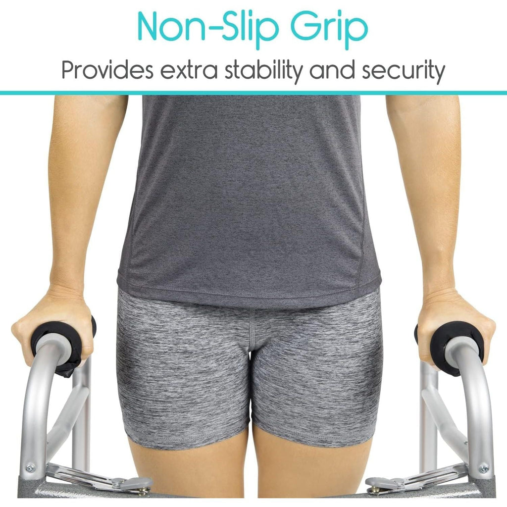Buy now Vive Walker Handle Cushions - Padded Hand Covers - Soft Cushion Padding Medical for Folding Rolling Wheelchair, Rollator Handle, Senior, Elderly Grippers - Crutch Handle Pad Grips - Mobility Aid at indiglob india