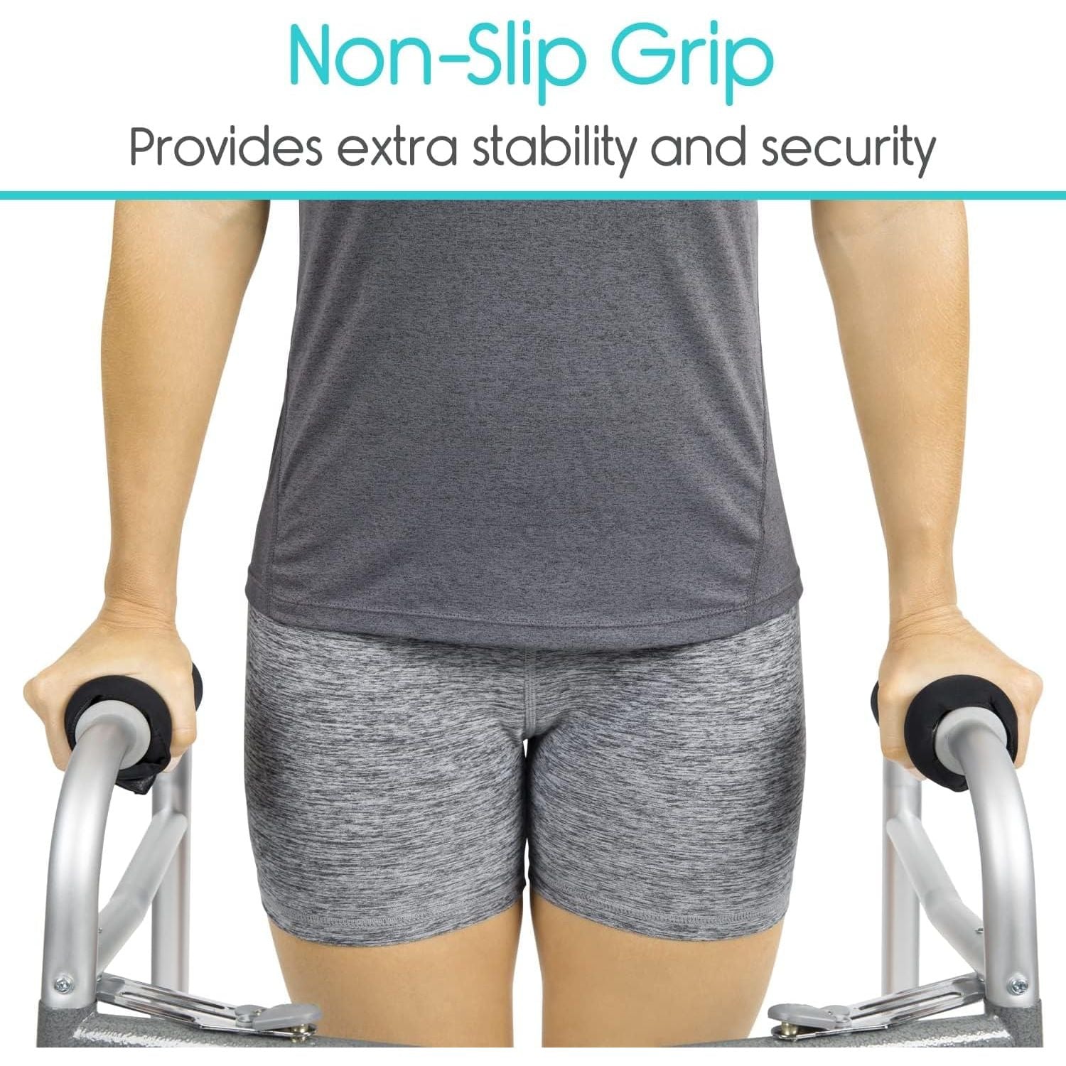 Buy now Vive Walker Handle Cushions - Padded Hand Covers - Soft Cushion Padding Medical for Folding Rolling Wheelchair, Rollator Handle, Senior, Elderly Grippers - Crutch Handle Pad Grips - Mobility Aid at indiglob india