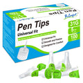 31G 5mm Pen Tips Universal Fit Easy to Use 100CT Comfortable Design