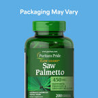 Puritan's Pride Flow Guard™ Saw Palmetto Extract 450mg, 200 Capsules