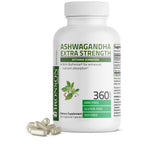 Bronson Ashwagandha Extra Strength Stress & Mood Support 360 Capsules | Vegetarian, Non-GMO, Gluten-Free, Soy-Free, BioPerine for High Absorption