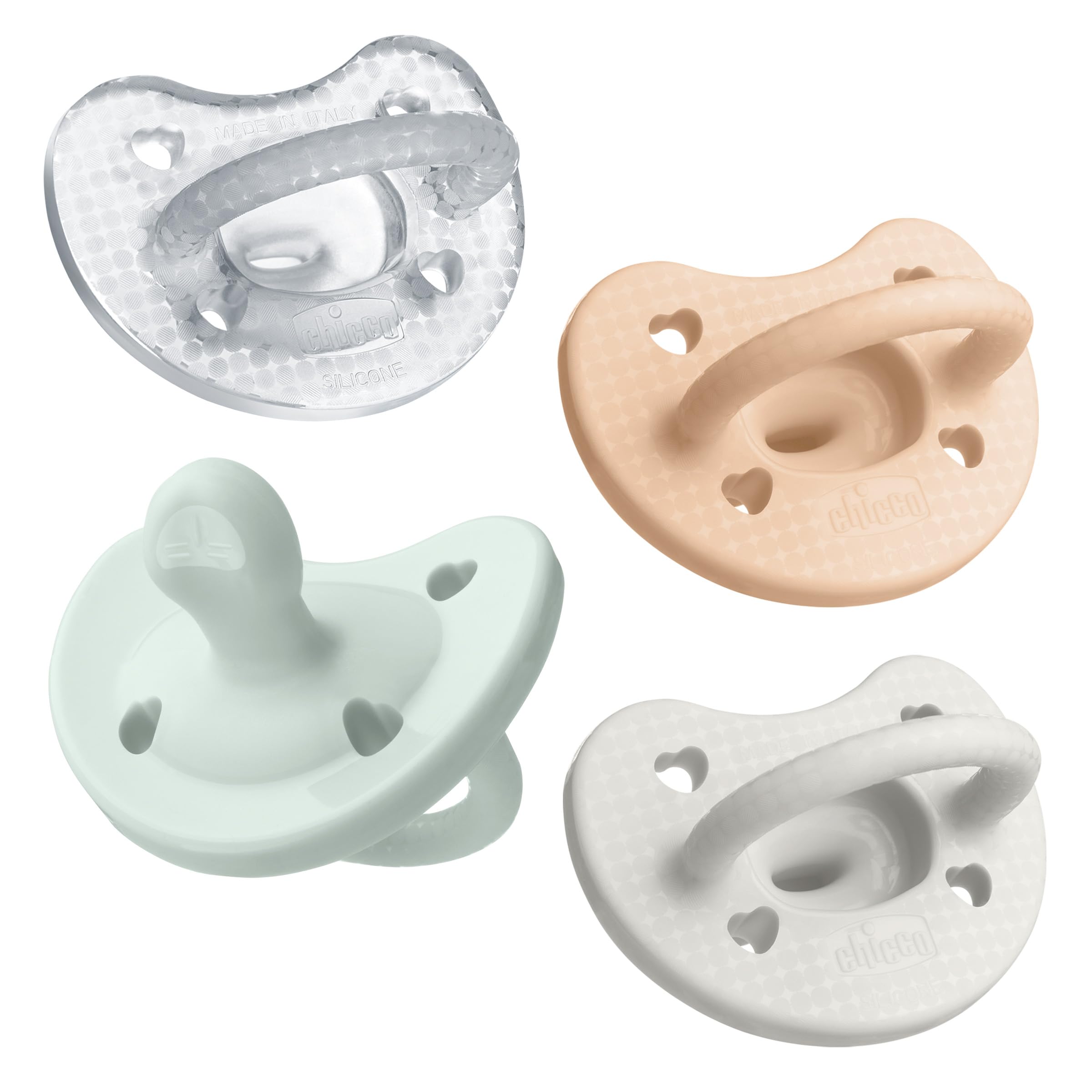Buy now Chicco PhysioForma Silicone Orthodontic Pacifier, 0-6m | 100% Soft Silicone | Supports Breathing & Oral Development | Satin-Textured Nipple | Includes Sterilizing Case | BPA Free | Blue/Green, 2pk 0 to 6 months Multicolor 4 pack oz. at indiglob india