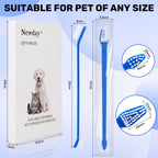 Newday Dog Toothbrush Set of 8 - Dual Headed, Dental Hygiene Convenient Soft Toothbrush to Clean pet Teeth, Dog Tooth Brushes for Small to Large Dogs, Cats, and Most Pets, Teeth Brush in Bulk
