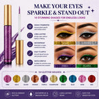 10 Colors Liquid Glitter Eyeliner, Metallic Shimmer Waterproof Makeup