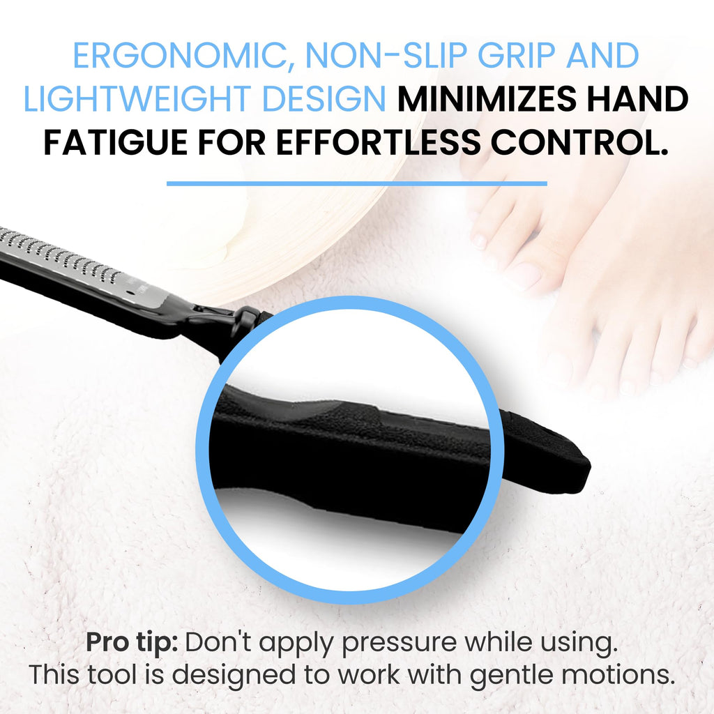 Colossal Foot rasp Foot File and Callus Remover. Best Foot Care Pedicure Metal Surface Tool to Remove Hard Skin. Can be Used on Both Wet and Dry feet, High Grade Stainless Steel File