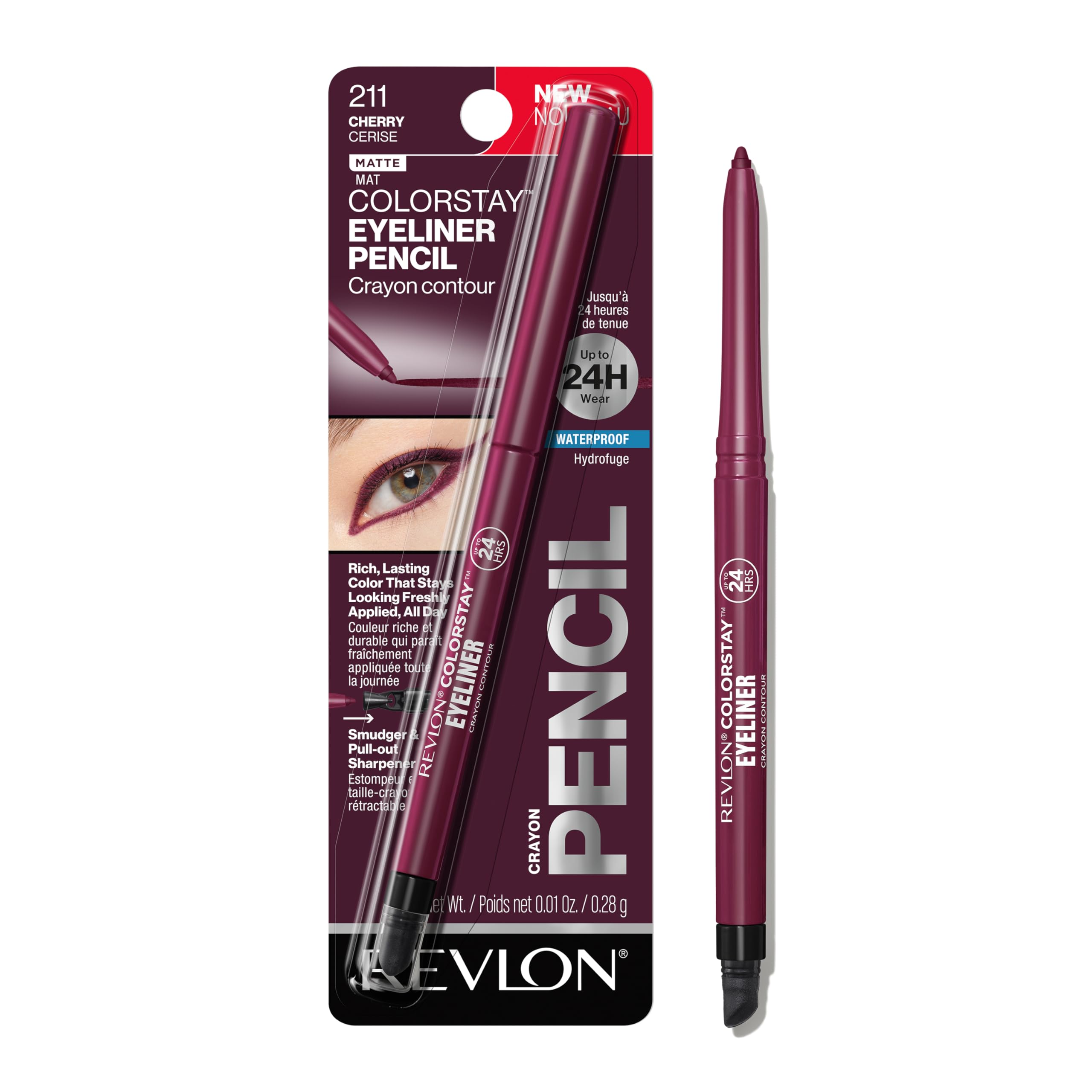 Buy now Revlon ColorStay Eyeliner Pencil, Black [201], 0.01 oz (Pack of 12) at indiglob india