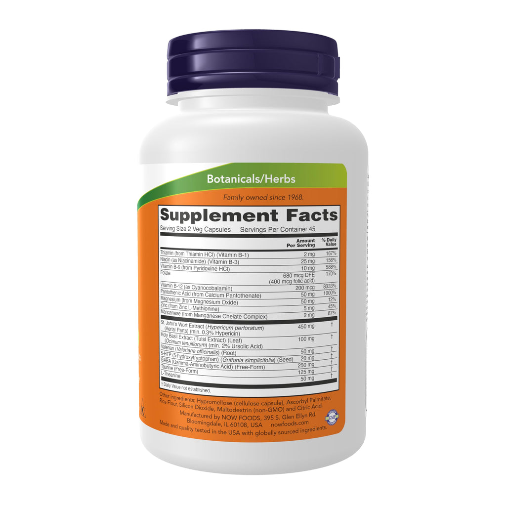 Buy now NOW Supplements, Mood Support with St. John's Wort, Nutrient and Herbal Extracts, 90 Veg Capsules at indiglob india
