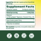 MegaFood Magtein Magnesium L-Threonate, Memory, Focus & Sleep, 90 Capsules