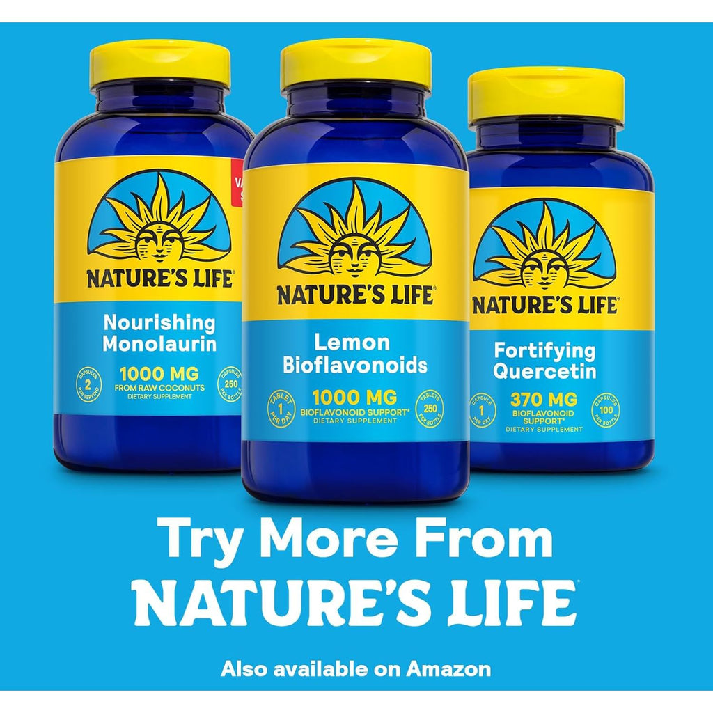 Buy now Nature's Life Bioflavonoids 1000mg per Serving | 250 Capsules | More Than 4 Months Supply | Lemon Bioflavonoid Complex, Hesperidin & Rutin | Antioxidant for Healthy Capillaries & VIT C Absorption at indiglob india