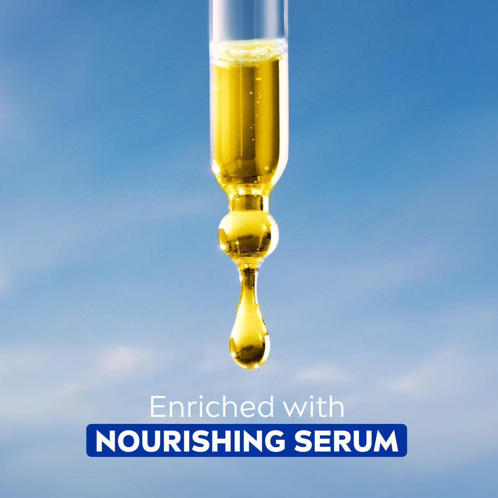 NIVEA Nourishing Shea Butter Body Wash, Nourishing Serum, 20 FL OZ | Moisturizing Body Wash Enriched with Provitamin B5 and Vitamin E, for Softer Skin, Shaving Cream Alternative