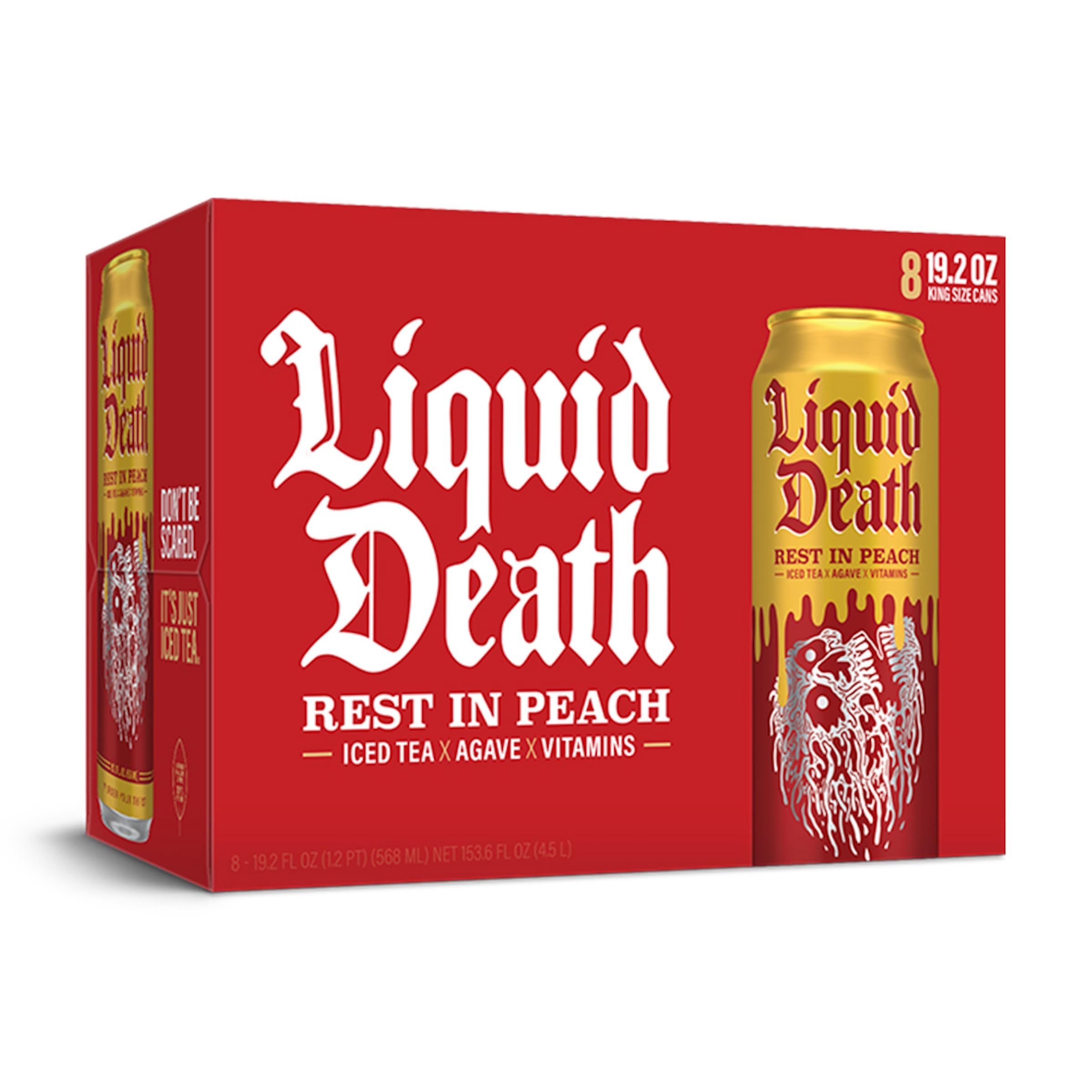 Buy now Liquid Death Iced Tea - Blueberry Buzzsaw (Blueberry-Flavored Black Tea), Less Sugar*, Boost of Caffeine, B Vitamins, No Artificial Sweeteners, 12 Fl Oz (Pack of 12) at indiglob india