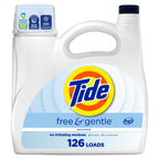 Buy now Tide Free & Gentle Liquid Laundry Detergent, Unscented, 1.47 L (32 Loads) Unscented 166 Fl Oz (Pack of 1) at indiglob india