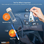 Buy now Watersafe The Original Water Testing Kit for Drinking Water, Well and Tap Water, Sensitive Lead in Water Test, Bacteria, Hardness, pH, Nitrates, Easy Instructions, Lab-Accurate Results, 1 Kit at indiglob india