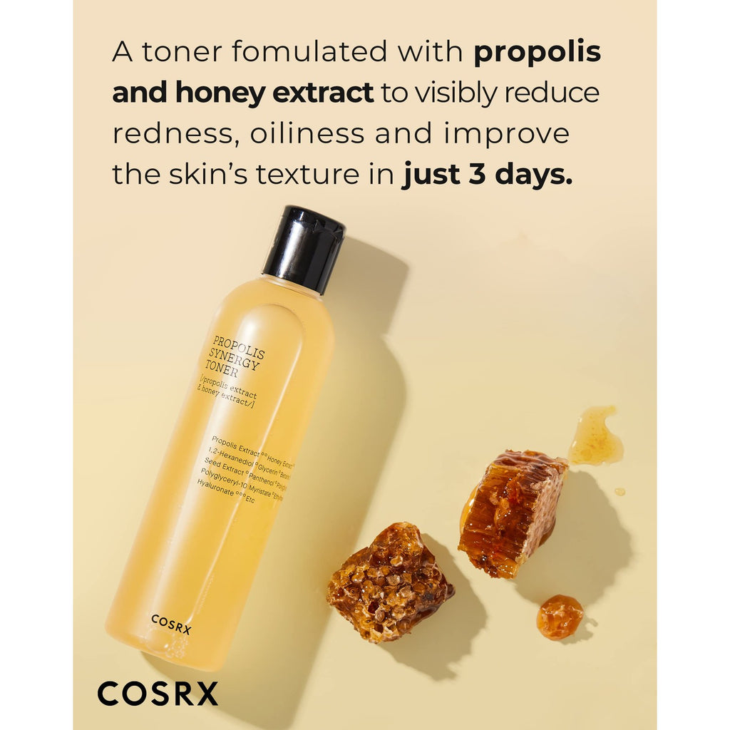 Buy now COSRX Full Fit Propolis Synergy Toner, 150ml / 5.07 fl.oz | Instant Moisture Boosting Toner, Propolis 72.6% Honey 10.7% Panthenol, Korean Skin Care at indiglob india