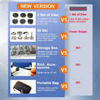 Snap Fasteners Kit, Heavy Duty Fastener Tool and 60-Set 15mm Marine Snaps