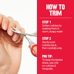 Buy now Revlon Cuticle Scissors, Ultra-Fine Stainless Steel Curved Blade for Neat Cuticles and Hangnail Trimming, Tool for Safe Cuticle Nail Care, 1 count at indiglob india