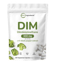 DIM Active Supplement, DIM 300mg, 240 Veggie Capsules (8-Month Supply), 2 in 1 Formula, Estrogen Metabolism, Premium DIM-Plus Broccoli Extract Supplement With Black Pepper for Better Absorption