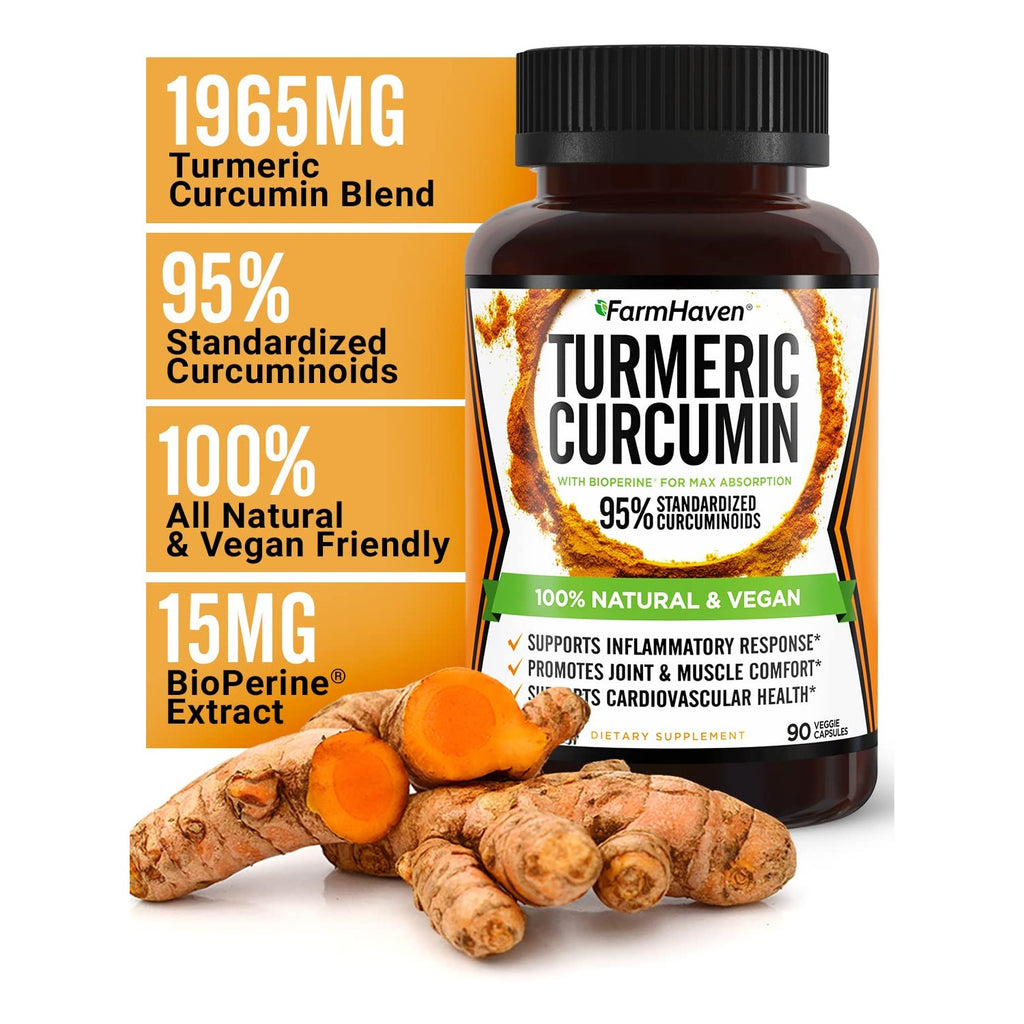 FarmHaven Turmeric Curcumin with BioPerine Black Pepper & 95% Curcuminoids