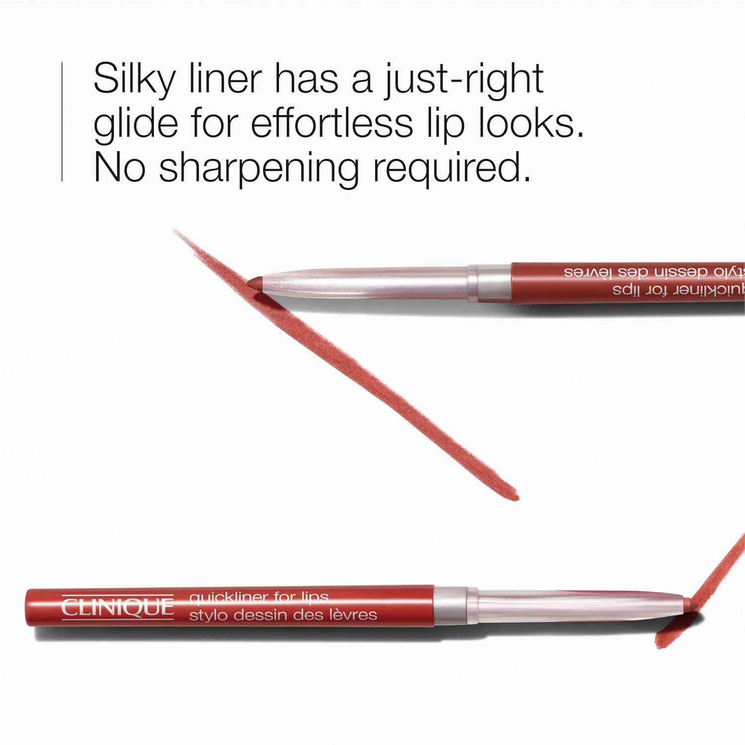 Buy now Clinique Long Lasting Quickliner Lip Liner | Non-Drying + No Sharpening | Available in 19 Shades | Now In Black Honey, Pink & Nude Honey at indiglob india