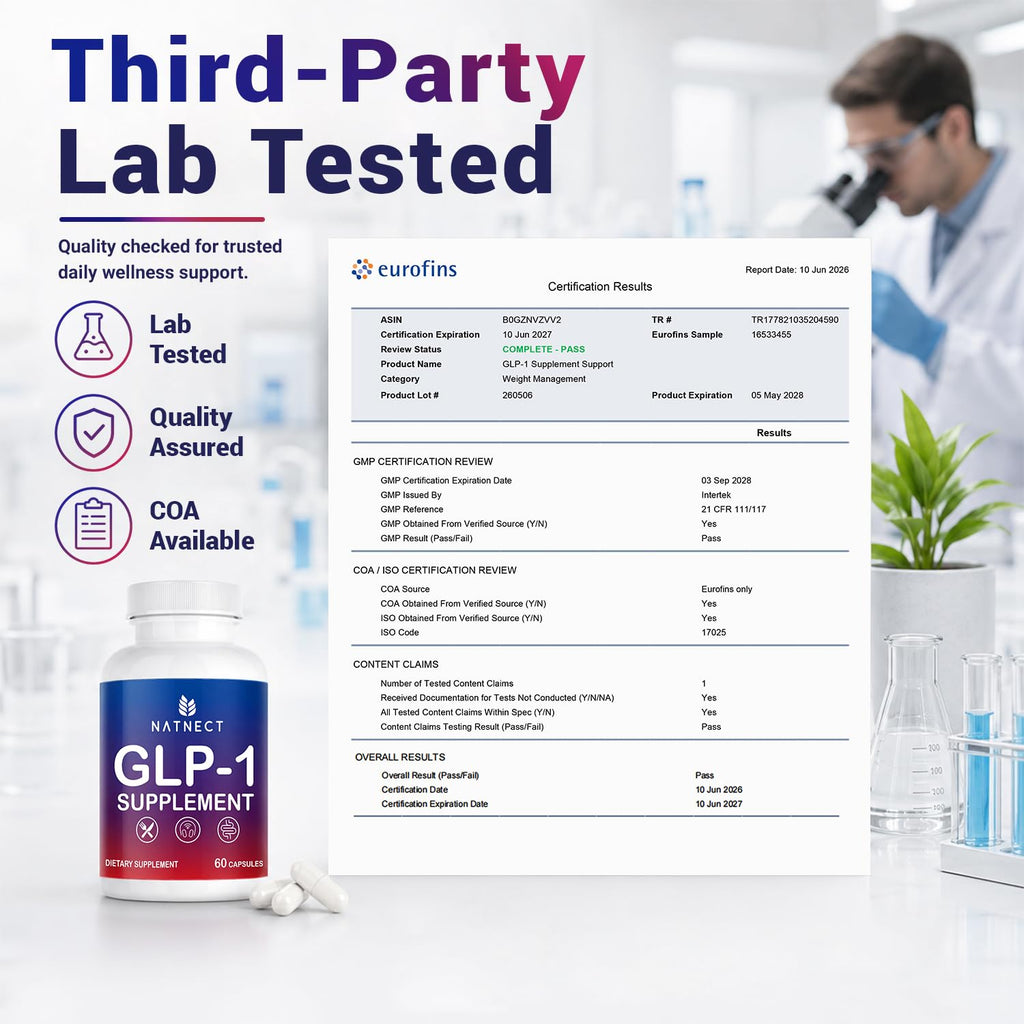 GLP-1 Supplement for Weight Loss, Appetite Control and Metabolism (60 Caps)