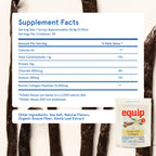 Equip Grass-Fed Hydrolyzed Collagen Powder - Pasture-Raised Bovine Collagen Peptides Powder - 14g Per Scoop - Clean, Daily Supplement for Joints, Gut, Skin, Hair & Nails - Vanilla (30 Scoops)