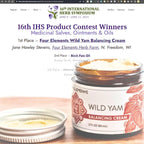 Buy now Four Elements 4E Wild Yam Balancing Cream, 2 OZ - 1st Place Winner at the 2023 International Herb Symposium for Creams and Salves! Proudly Farmed, Crafted and Packaged in WI, USA. at indiglob india