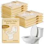 RAINFLOW Toilet Seat Covers Disposable - 100 Count Portable Flushable Paper