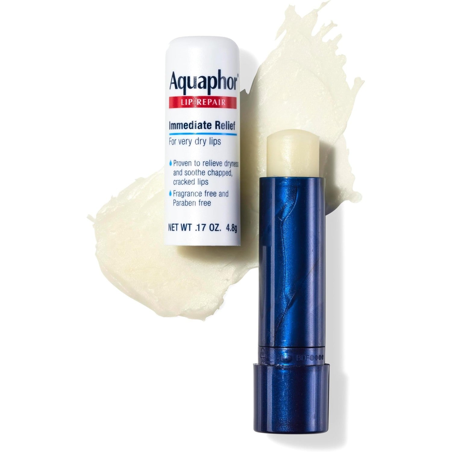 Aquaphor Lip Repair Stick, Multipack, 4 x 0.17 OZ | Lip Balm Moisturizers with Jojoba Oil and Shea Butter, Immediate Dry Lip Relief, Paraben and Fragrance Free