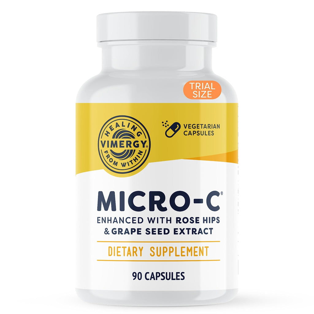 Vimergy Micro-C® Vitamin C Capsules 500mg, Vegan, 300 Servings, Value Size | Whole Body Immunity*, Equal to 7 Oranges, Promotes Collagen* and Healthy Bones*, Kosher, Vegan & Gluten-Free
