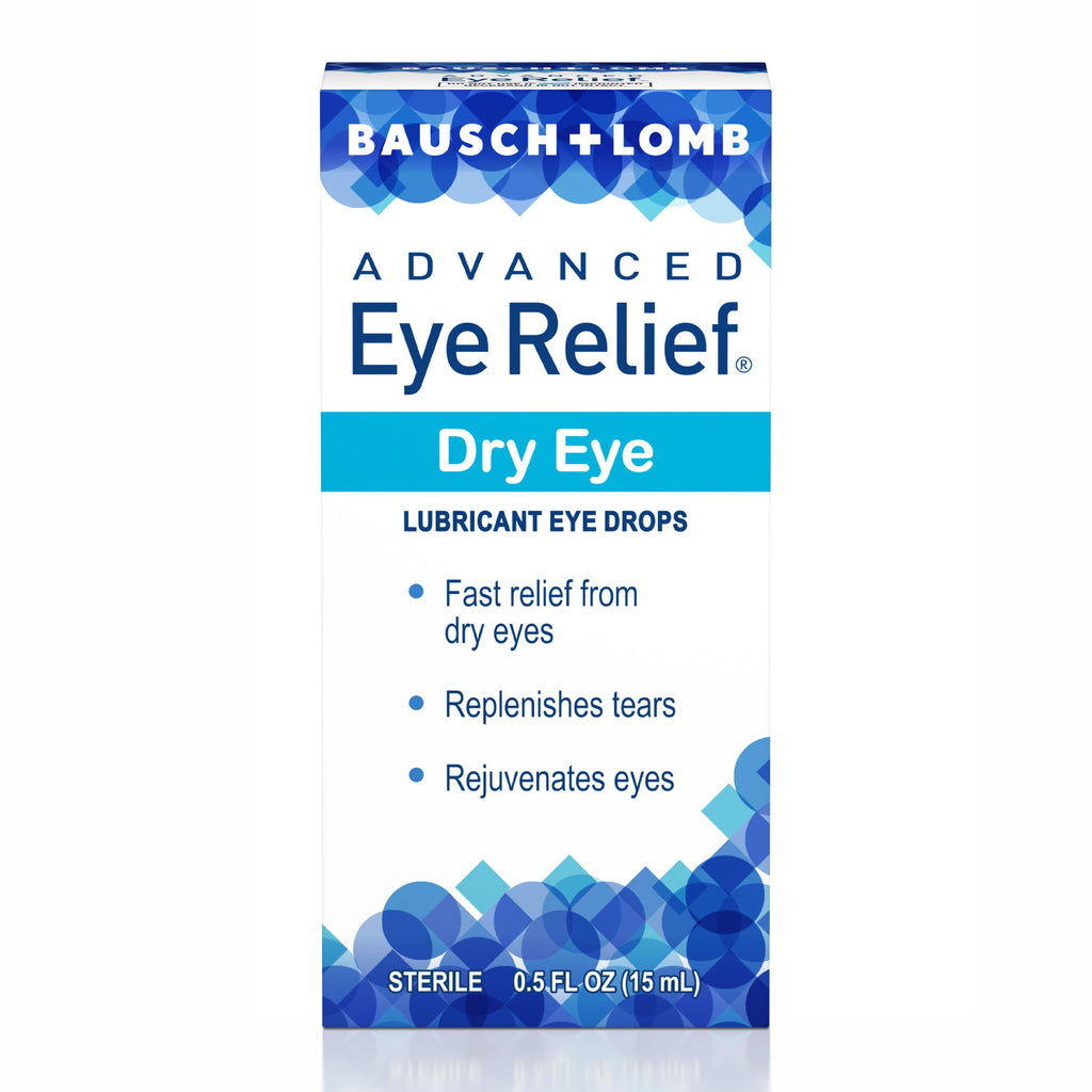Bausch+Lomb Advanced Eye Relief Lubricant Eye Drops, Dry Eye, 0.5 Oz (15mL)