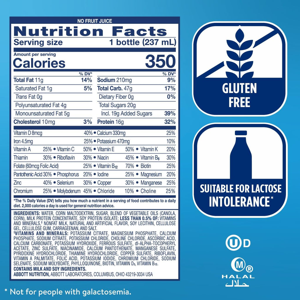 Ensure Plus Strawberry Nutrition Shake, 6 Pack