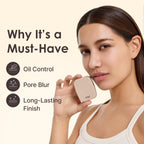 OBgE Oil Control Finisher - Bouncy Jelly Texture Sebum Control Powder, Matte Finish Face Powder for Oily Skin, Instant Pore Blur & Shine Control, Translucent Setting Powder, No Fallout, 0.17 oz