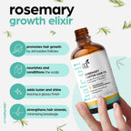 ArtNaturals Rosemary Oil for Hair Growth & Castor Oil Set, 4 oz, Women Men