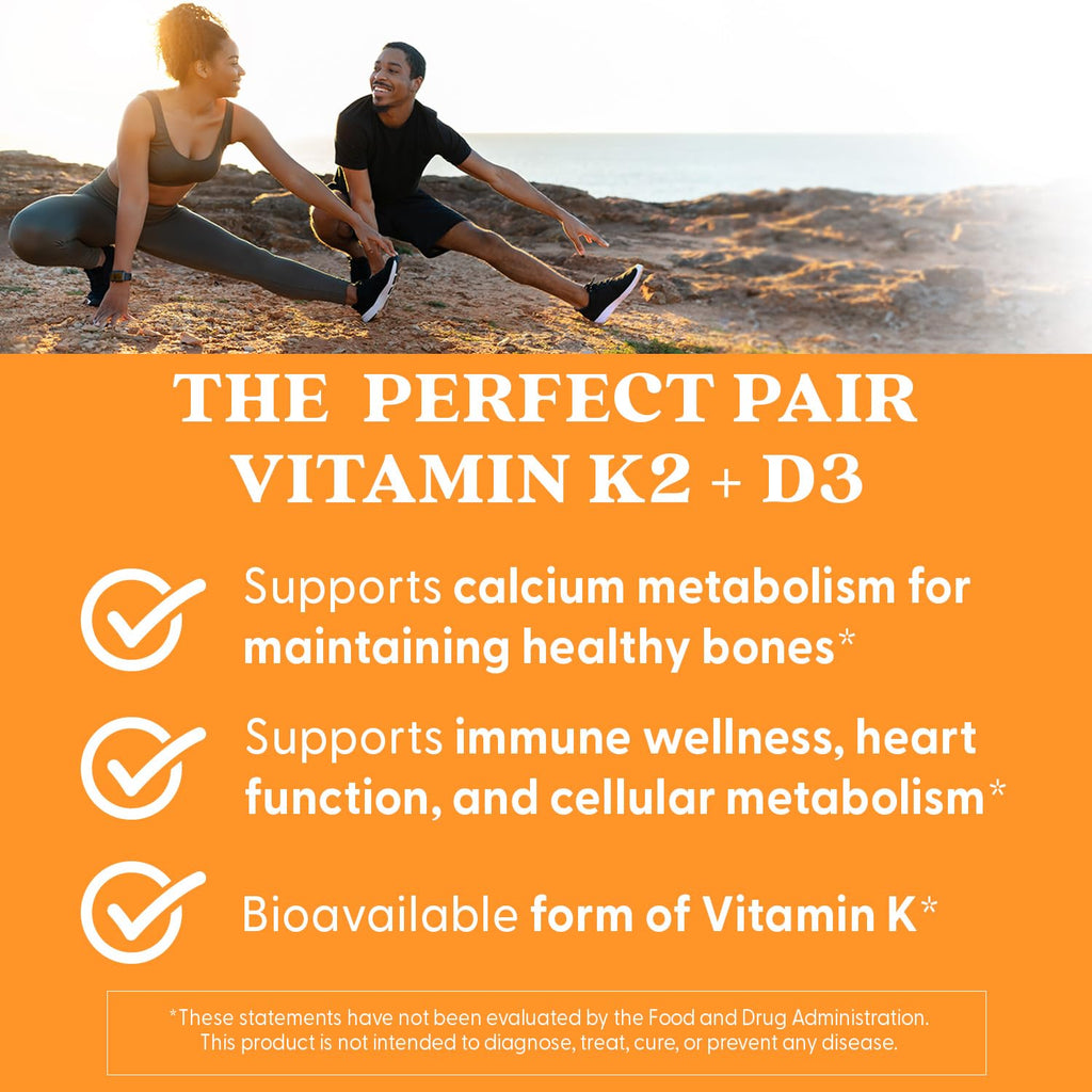 Doctor's Best Natural Vitamin K2 MK-7 Plus D3, Non-GMO, 60 Veg Caps