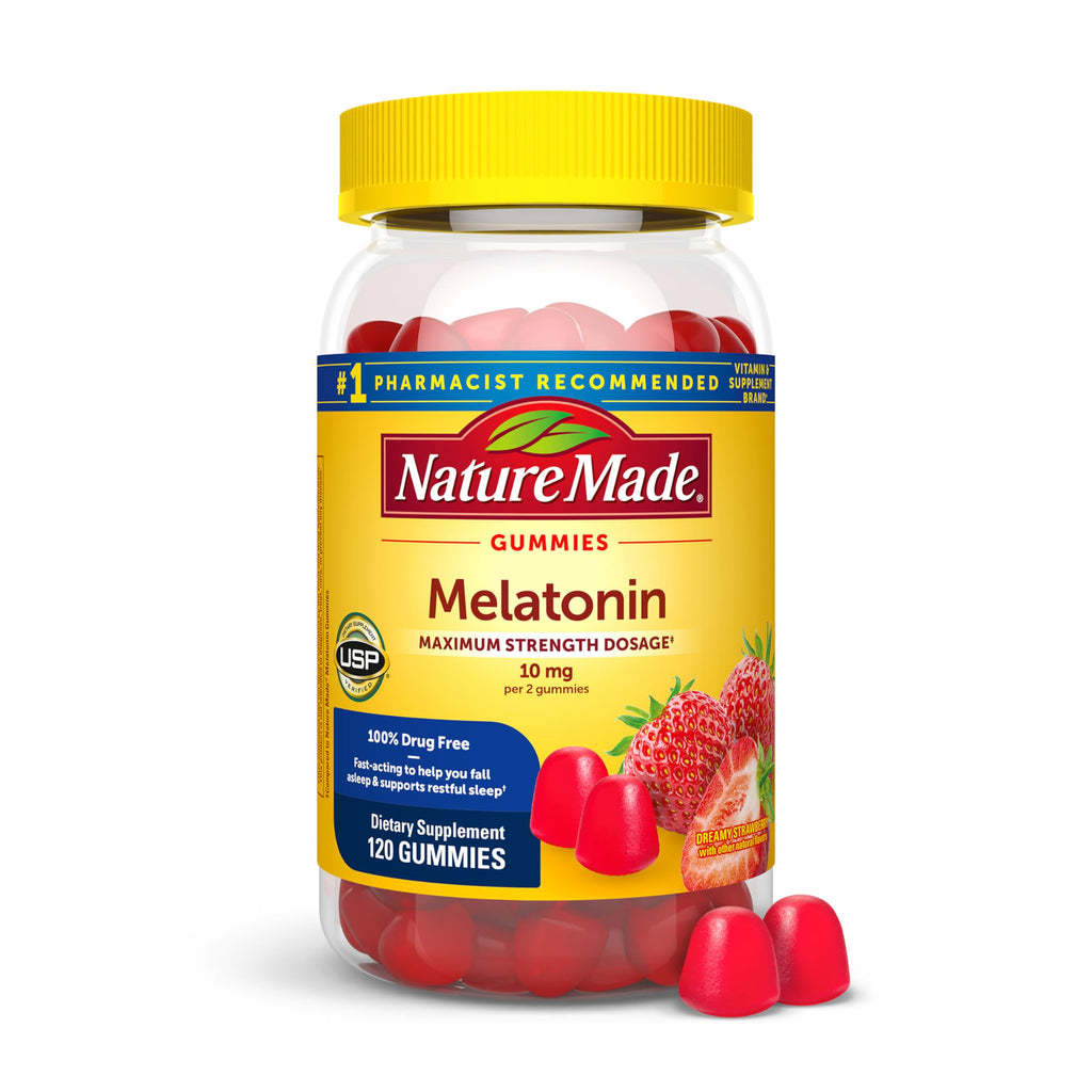 Nature Made Melatonin 10 mg per Serving Gummies, 70 Melatonin Gummies