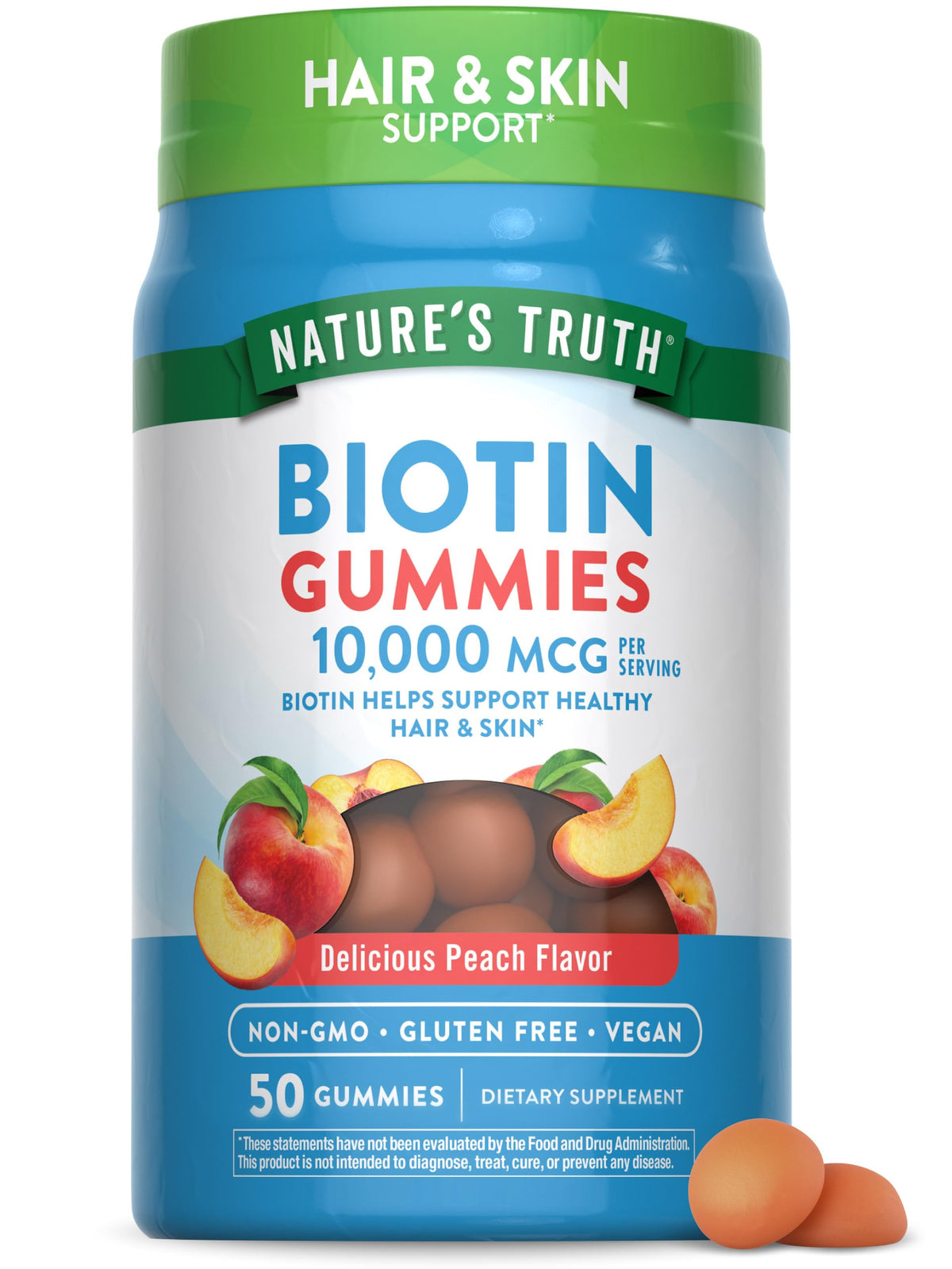 Nature's Truth Biotin Gummies | 10000mcg | 50 Count