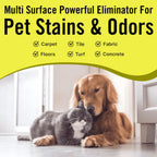 Multi-Purpose Probiotic Enzyme Citrus Cleaner, 1/2 Gallon (64 oz.) - Pet Stain and Odor Remover - Concentrated - Professional & Home Strength Drains, Floors, Bathrooms, Toilets Trash Can, Made in USA