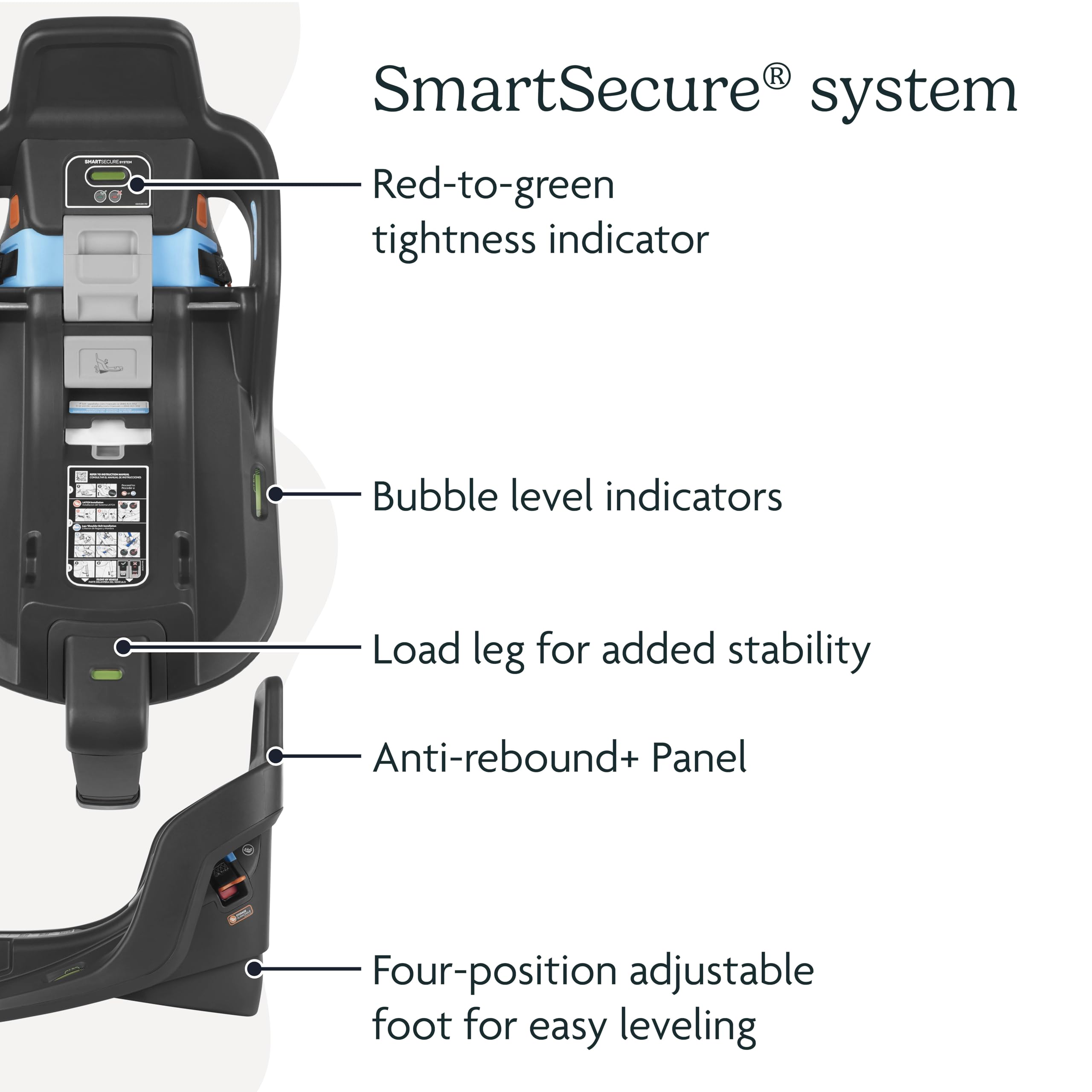 Buy now UPPAbaby Extra Aria Car Seat Base/Compatible with Aria Infant Car Seats/SmartSecure Installation with Load Leg at indiglob india