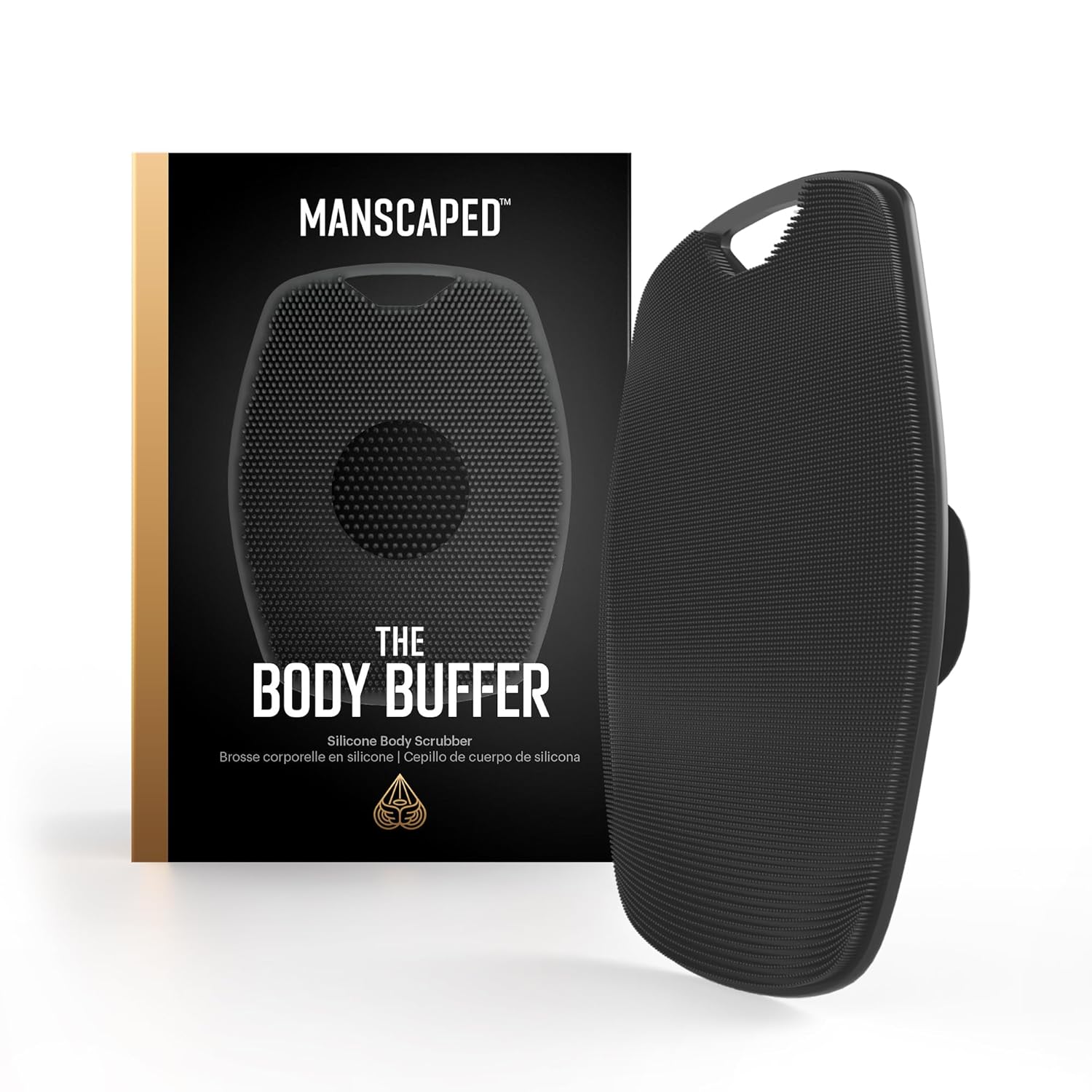 Buy now MANSCAPEDÂ® The Body Buffer Premium Silicone Scrubber for Nourishing, Cleaning & Exfoliating Your Skin - Lather Boosting Bristles with Ergonomic No-Slip Handle, Long-Lasting & Easy to Clean (1-Pack) at indiglob india