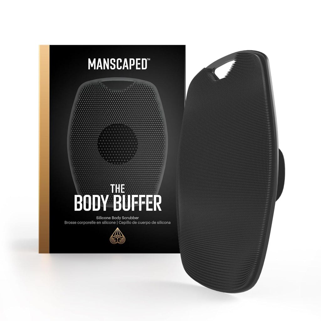 Buy now MANSCAPEDÂ® The Body Buffer Premium Silicone Scrubber for Nourishing, Cleaning & Exfoliating Your Skin - Lather Boosting Bristles with Ergonomic No-Slip Handle, Long-Lasting & Easy to Clean (1-Pack) Body Buffer at indiglob india