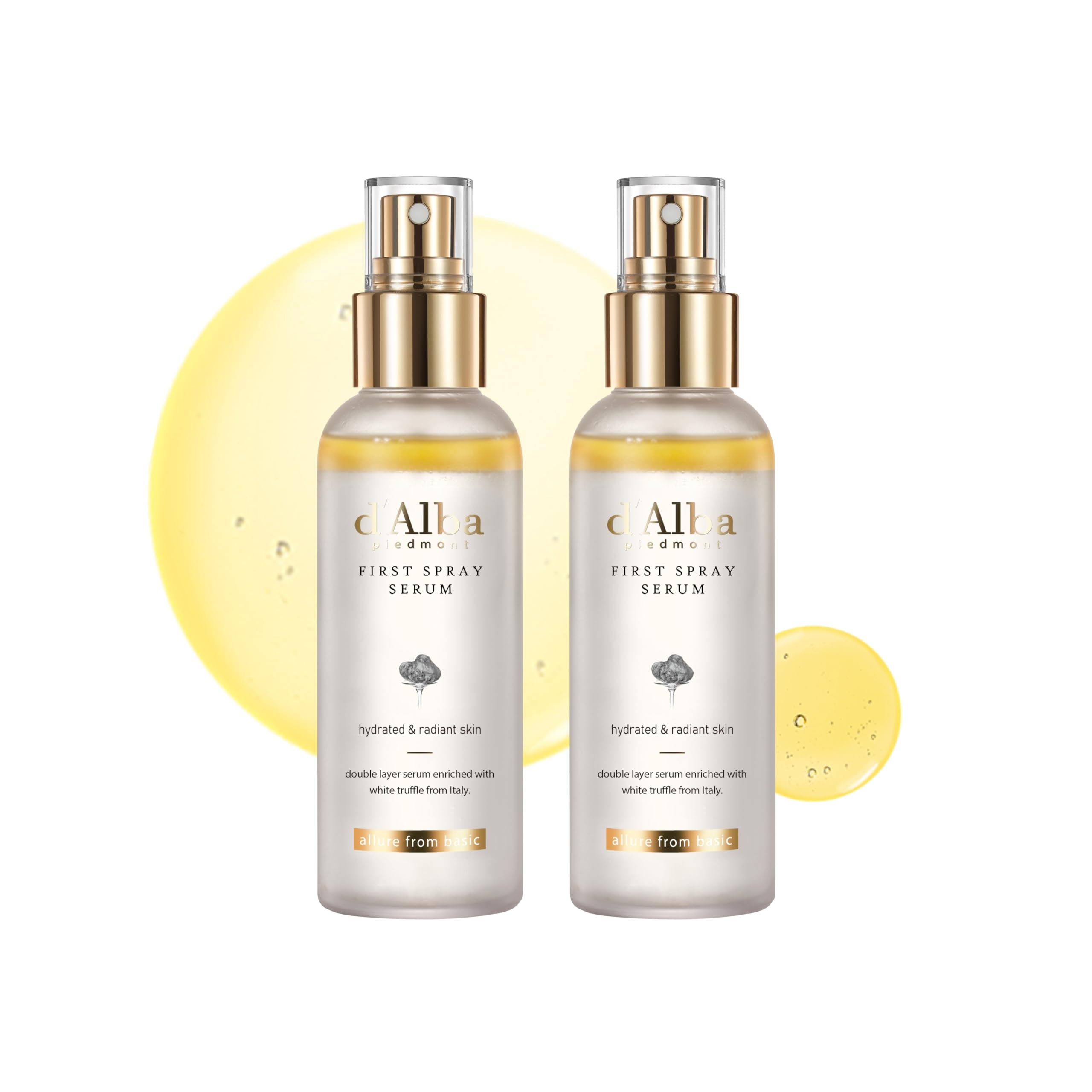 Buy now d'alba Piedmont Italian White Truffle First Spray Serum, Vegan Skin Care, Light-weight Face Moisturizer, Glow Serum for Radiant Skin, Non Comedogenic, All In One Mist, Korean Skin Care (3.38 fl oz.) at indiglob india