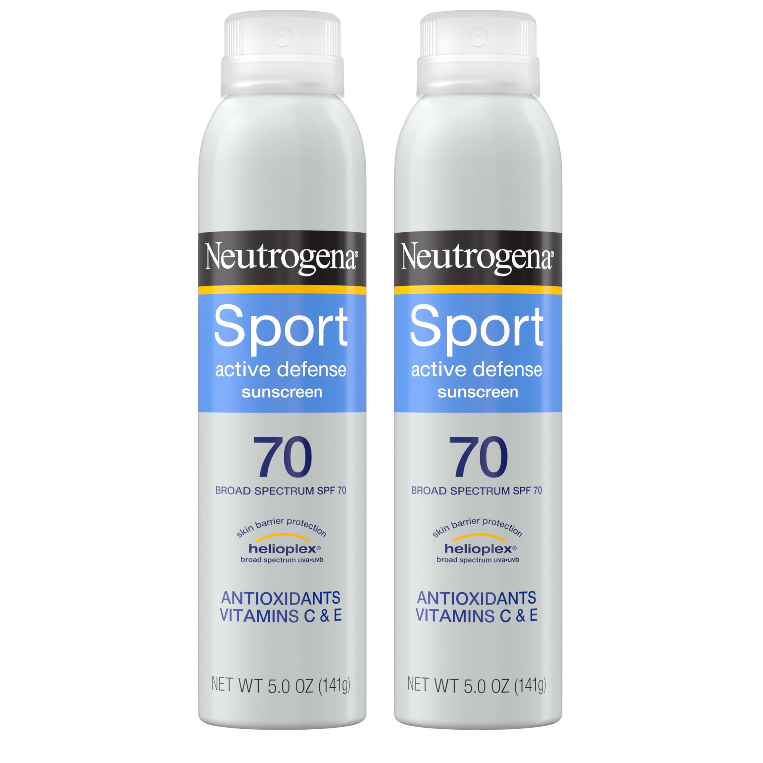 Neutrogena Sport Face Sunscreen Lotion SPF 70+, 2.5 fl. oz | Sweat- and Water-Resistant, Broad Spectrum UVA/UVB Protection, Oxybenzone-Free, Good for Active Lifestyles
