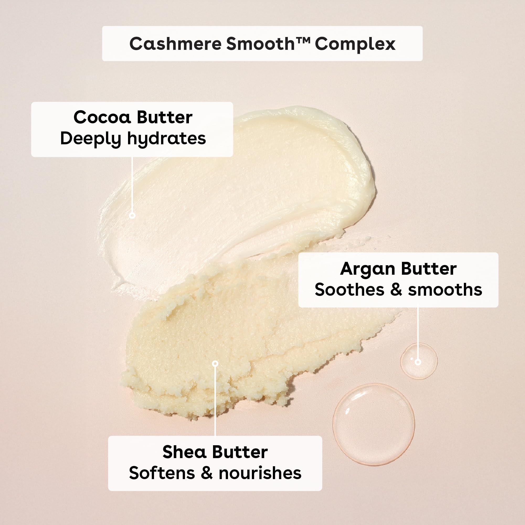 eos Cashmere Skin Collection Shave Butter - Vanilla Cashmere, Non-Foaming Moisturizing Shave Cream to Prevent Razor Burn, 7 fl oz
