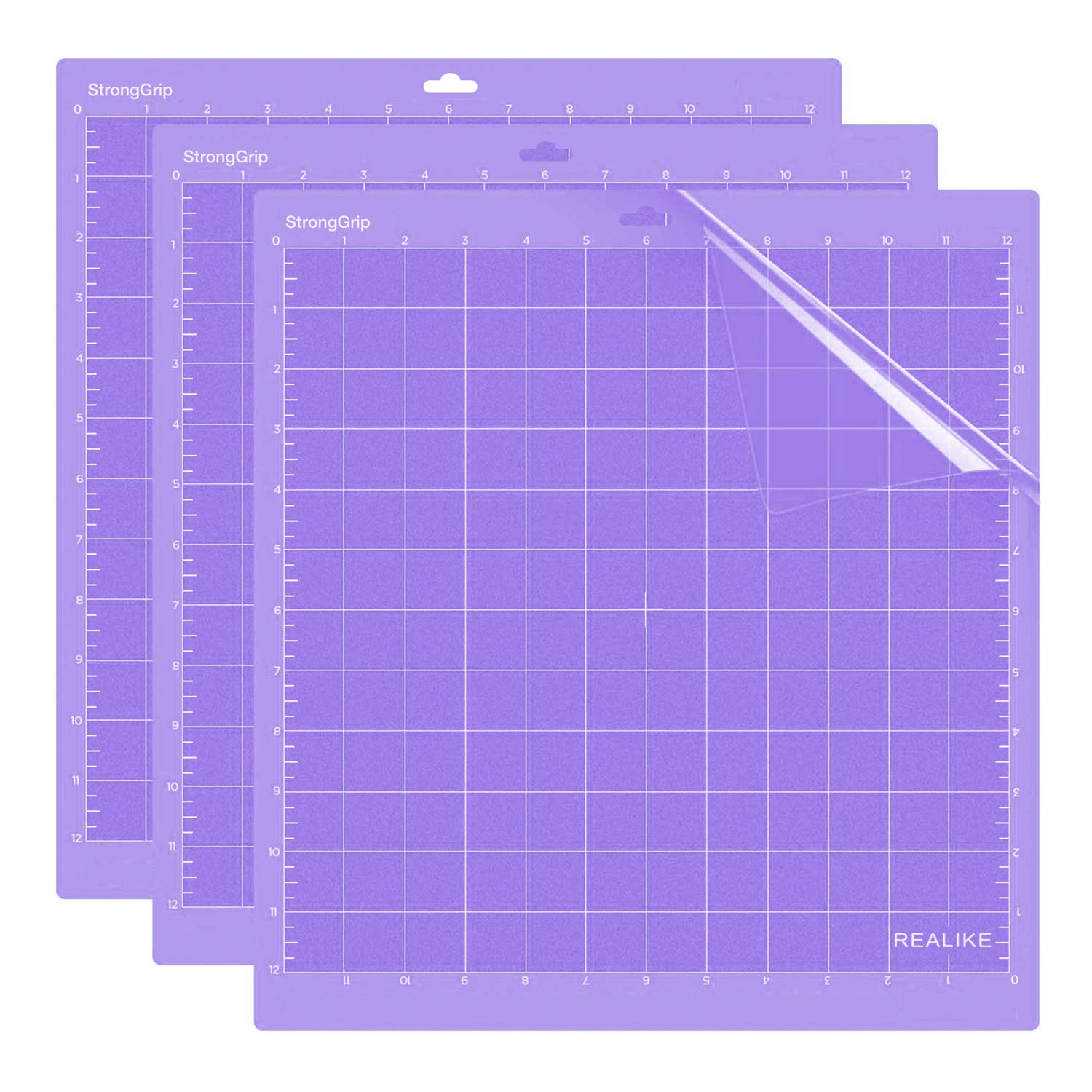 Buy now REALIKE 12x12 Cutting Mat Compatible with Cricut Maker 3/Maker 4/Maker/Explore 3/4/Air 2/Air/One(3 Mats), Gridded Adhesive Non-Slip Cut Mat for Crafts, Quilting, Sewing and All Arts (Variety) at indiglob india