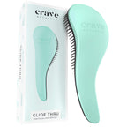 Buy now Crave Naturals Glide Thru Hair Brush - Detangler Brush for Curly, Straight, Wet or Dry Hair - Gentle Detangling Brushes for Adults, Kids, Toddlers - Hair Accessories for Women, 7.5x3" - Pink at indiglob india