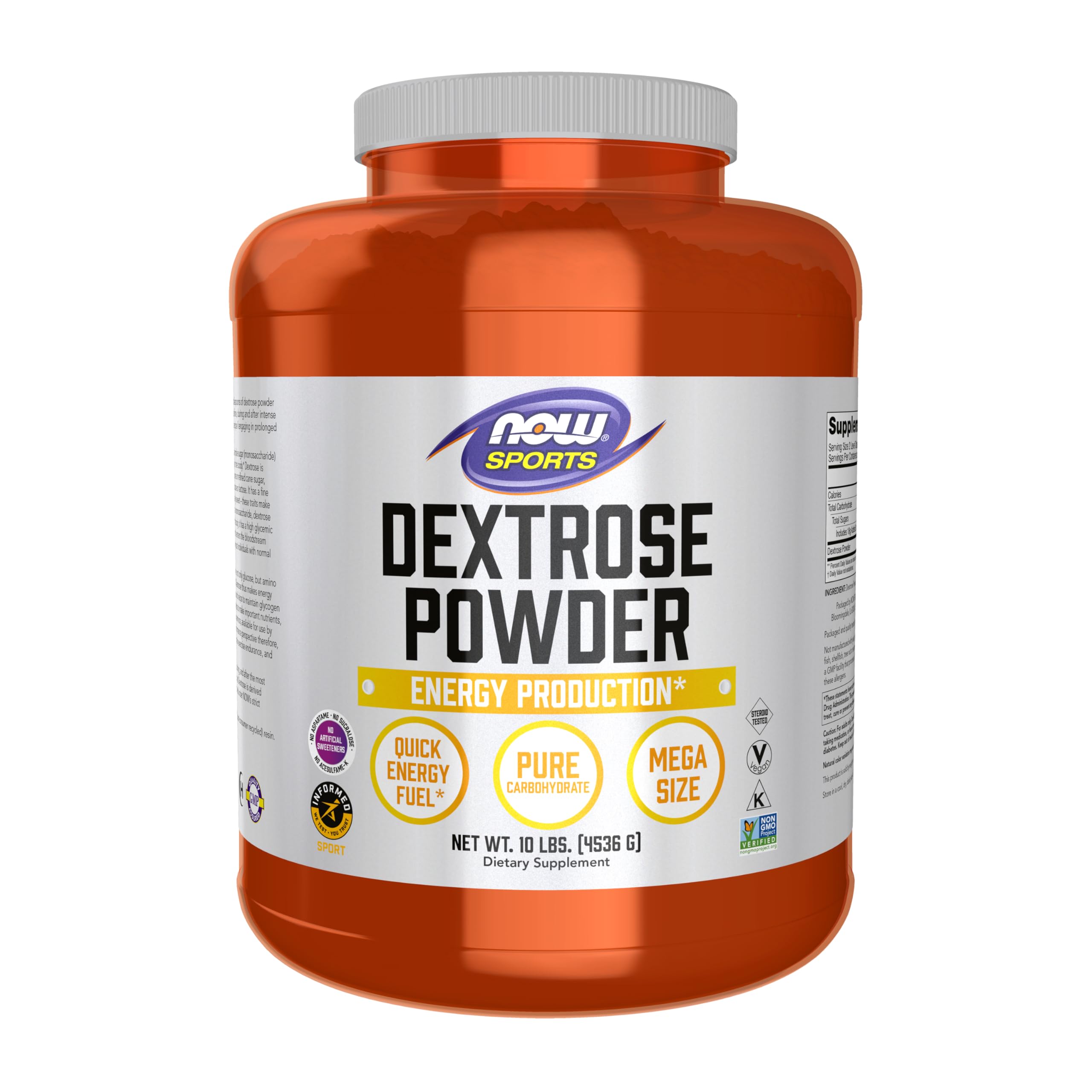 Buy now NOW Foods Sports Nutrition, Dextrose Powder (Monosaccharide), Energy Production*, 10-Pound at indiglob india